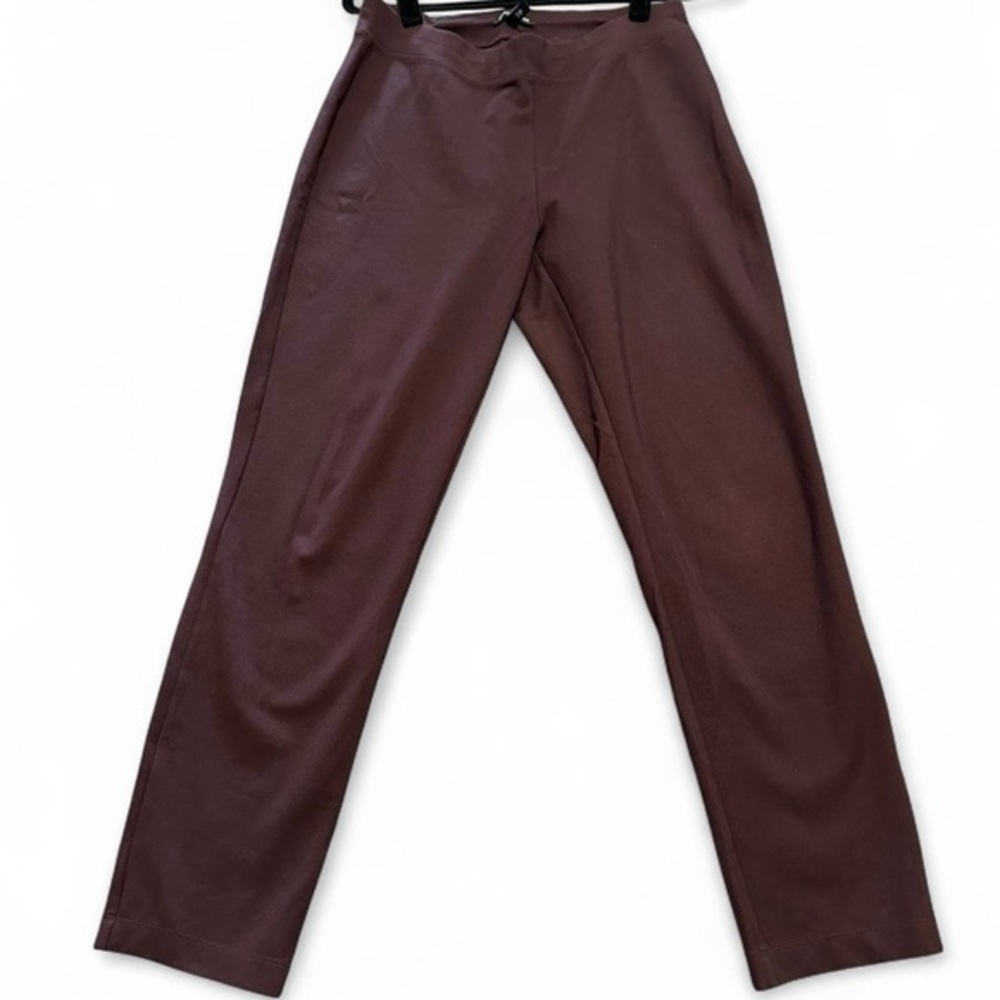 Eileen Fisher Burgundy Slim Ankle Pants, Size S